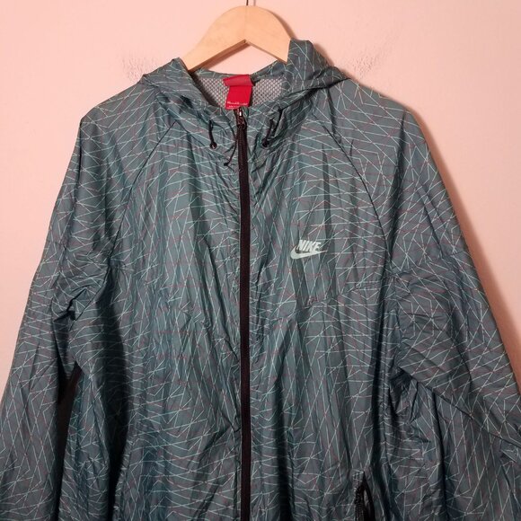 Nike City Scape Packable Jacket Windbreaker Teal XXL Nike Tech 653662-300 - Picture 3 of 10